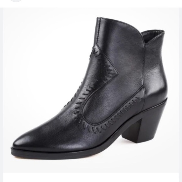Rebecca Minkoff Shoes - Rebecca Minkoff Lulu Black Leather Booties